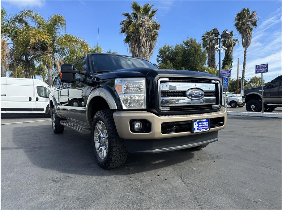 2012 Ford F250 Super Duty Crew Cab KING RANCH 4X4 BACK UP CAM CAMPER SHELL CLEAN