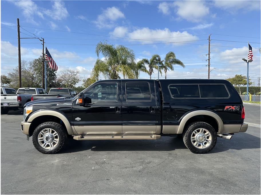 2012 Ford F250 Super Duty Crew Cab KING RANCH 4X4 BACK UP CAM CAMPER SHELL CLEAN