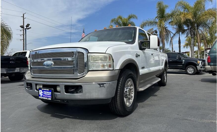 2006 Ford F350 Super Duty Crew Cab KING RACH DIESEL LONG BED LEATHER PACK CLEAN